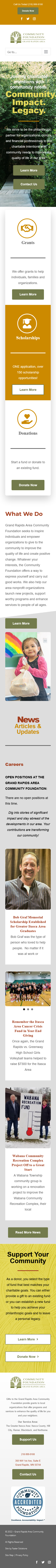 Grand Rapids Area Community Foundation - Mobile