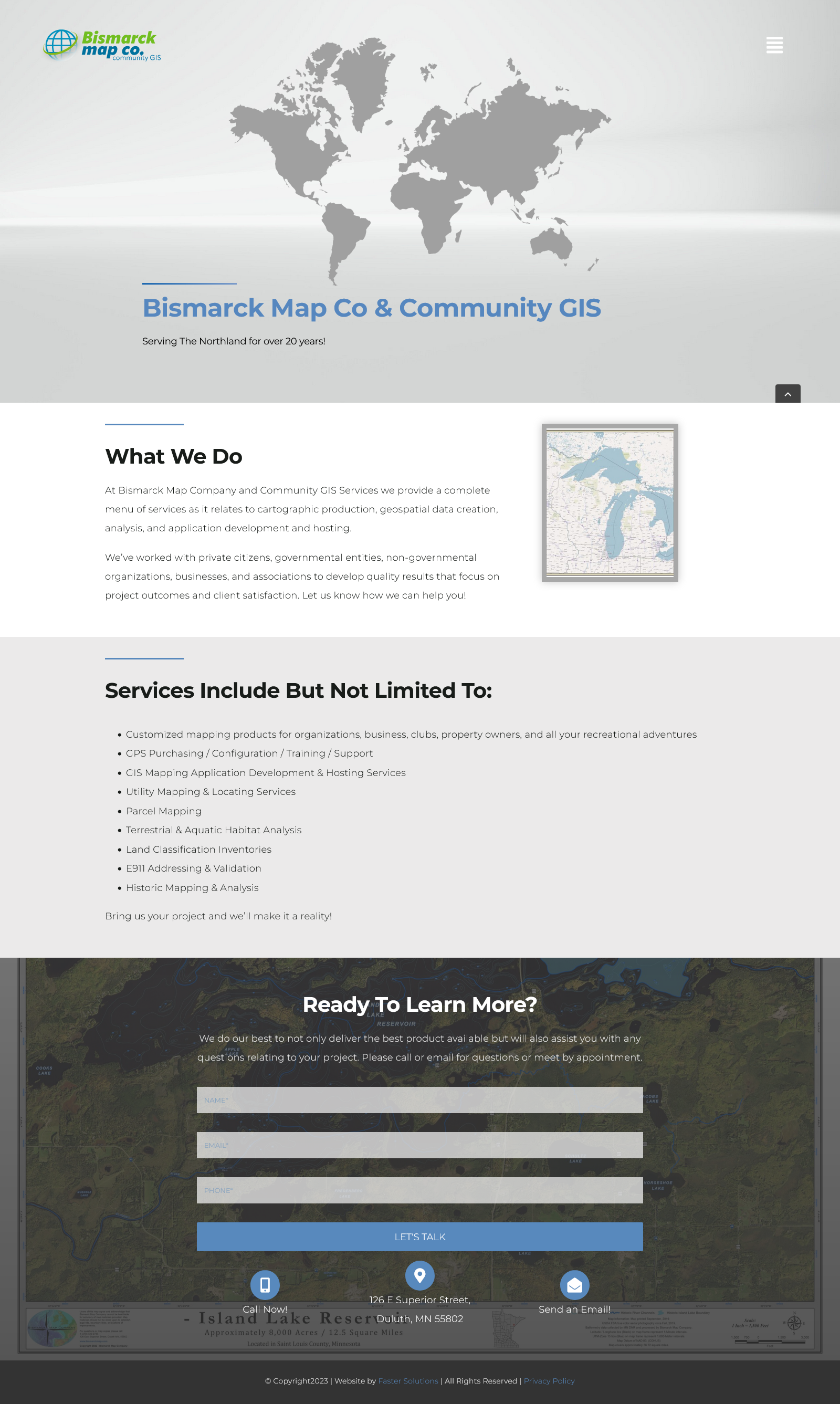 Bismarck Map Co - Desktop