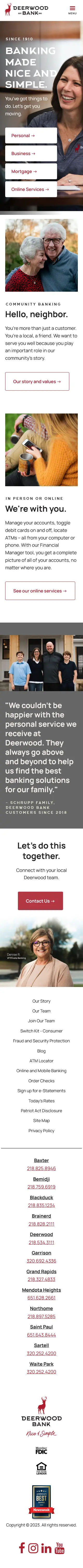 Deerwood Bank - Mobile