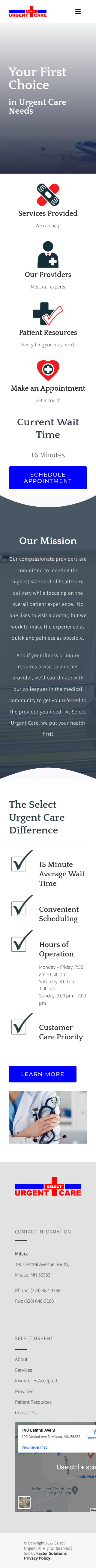 Select Urgent Care - Mobile