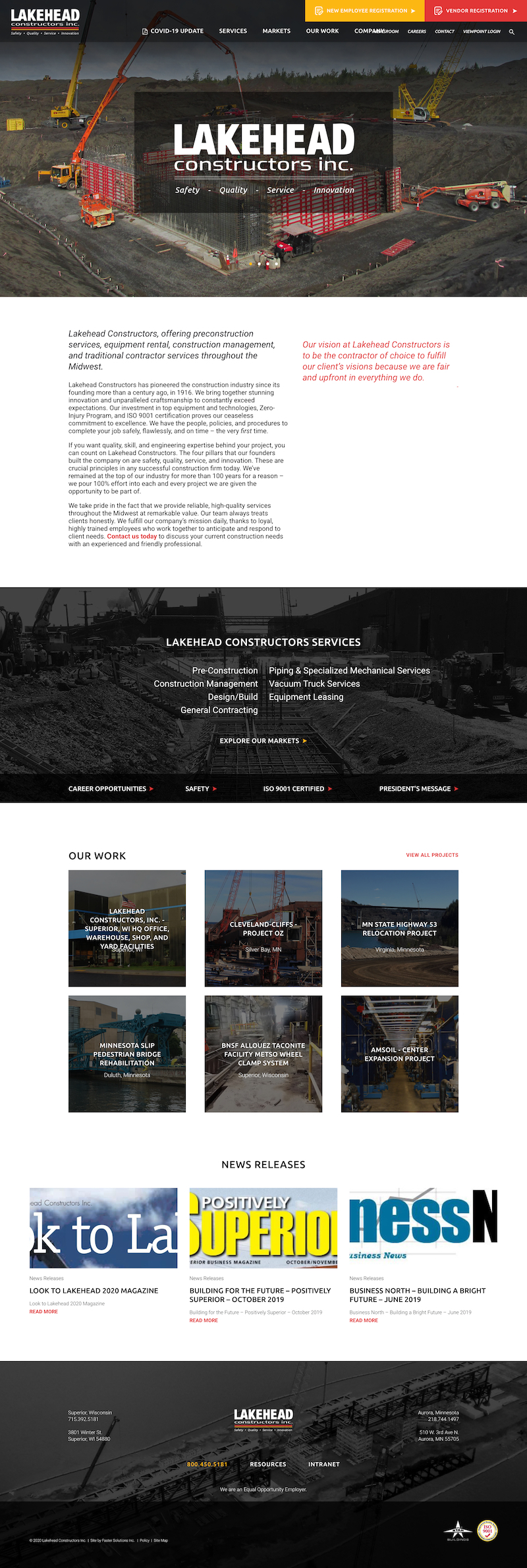 Lakehead Constructors Inc. - Desktop