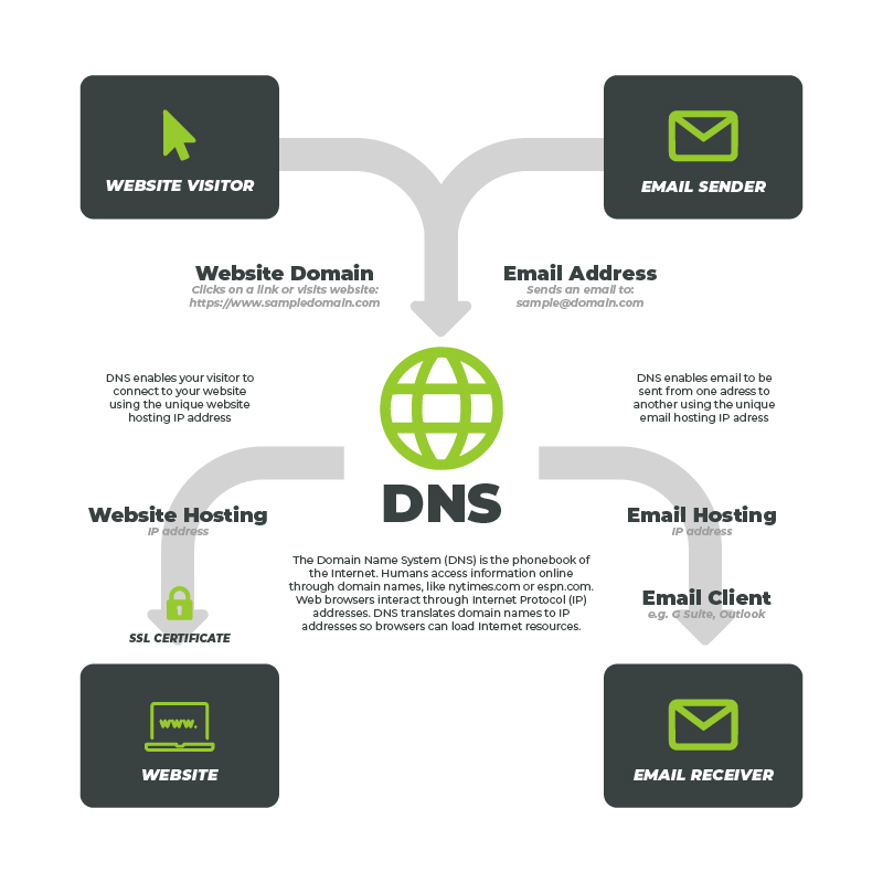 Domain Name System infographic
