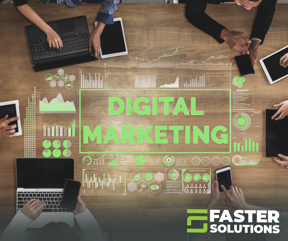 A team of digital marketers