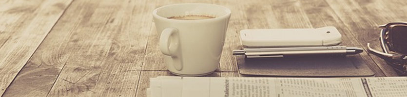 Personal belongings on a coffee table