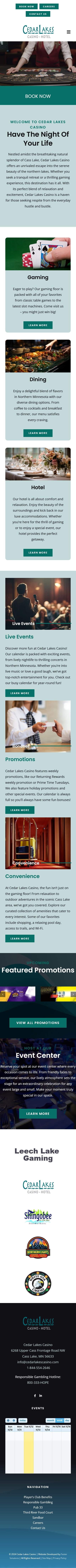 Cedar Lakes Casino - Mobile